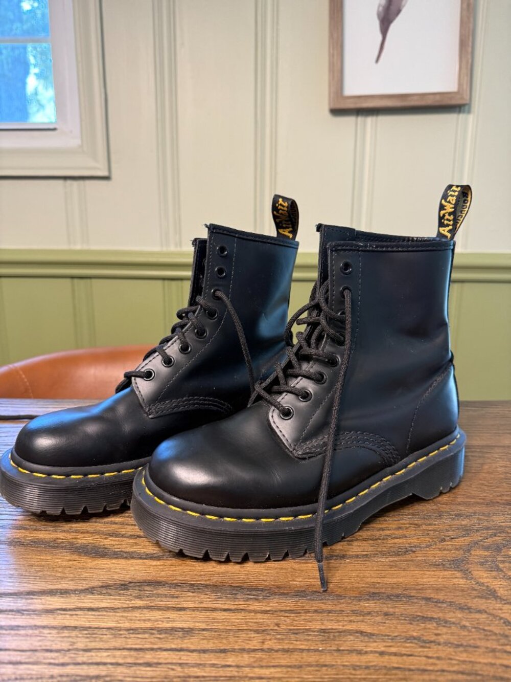 Black Leather Doc Martins